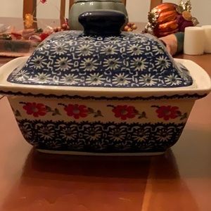 Polish Pottery dish. Boleslawic